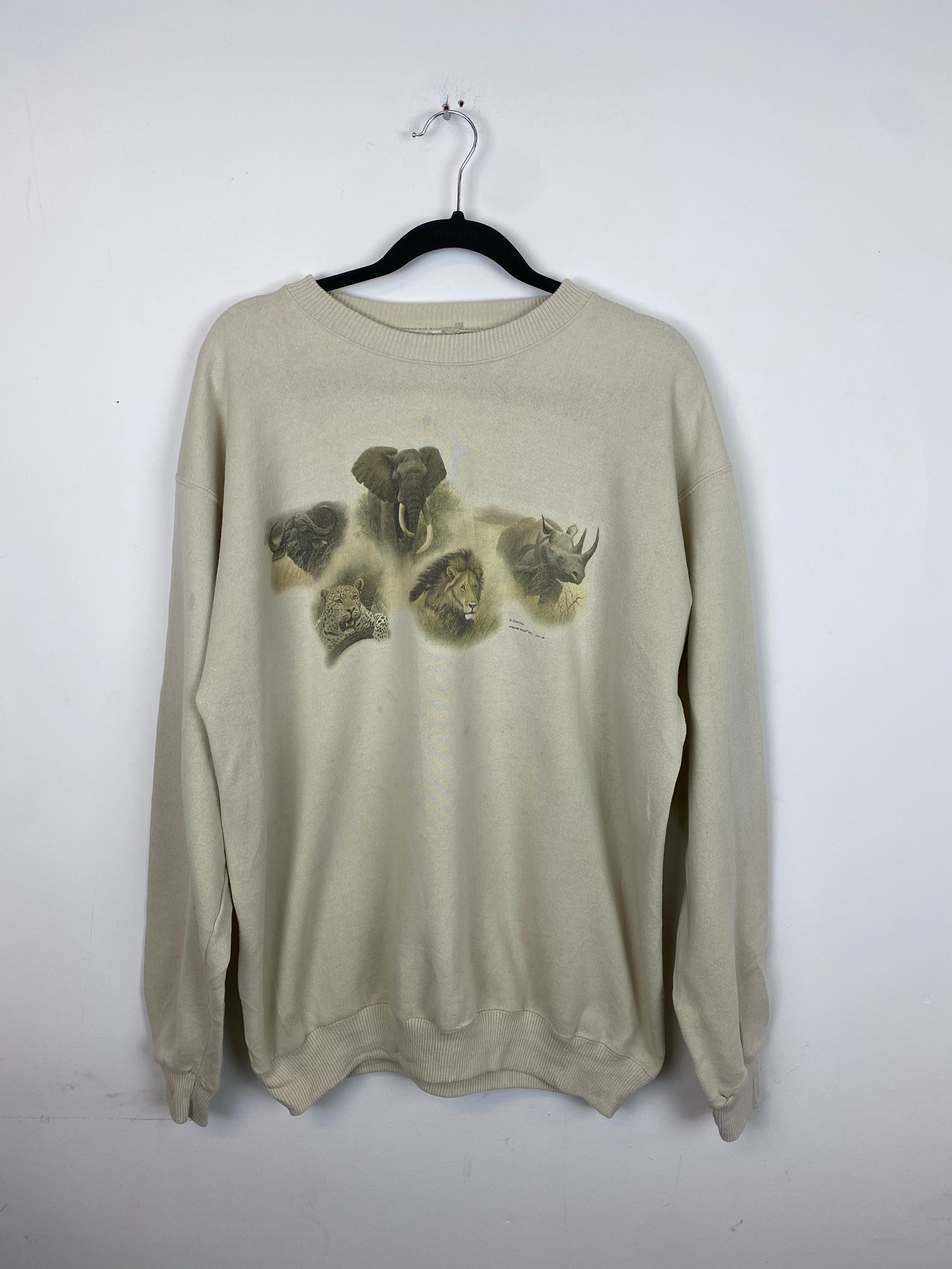90s Safari crewneck - M