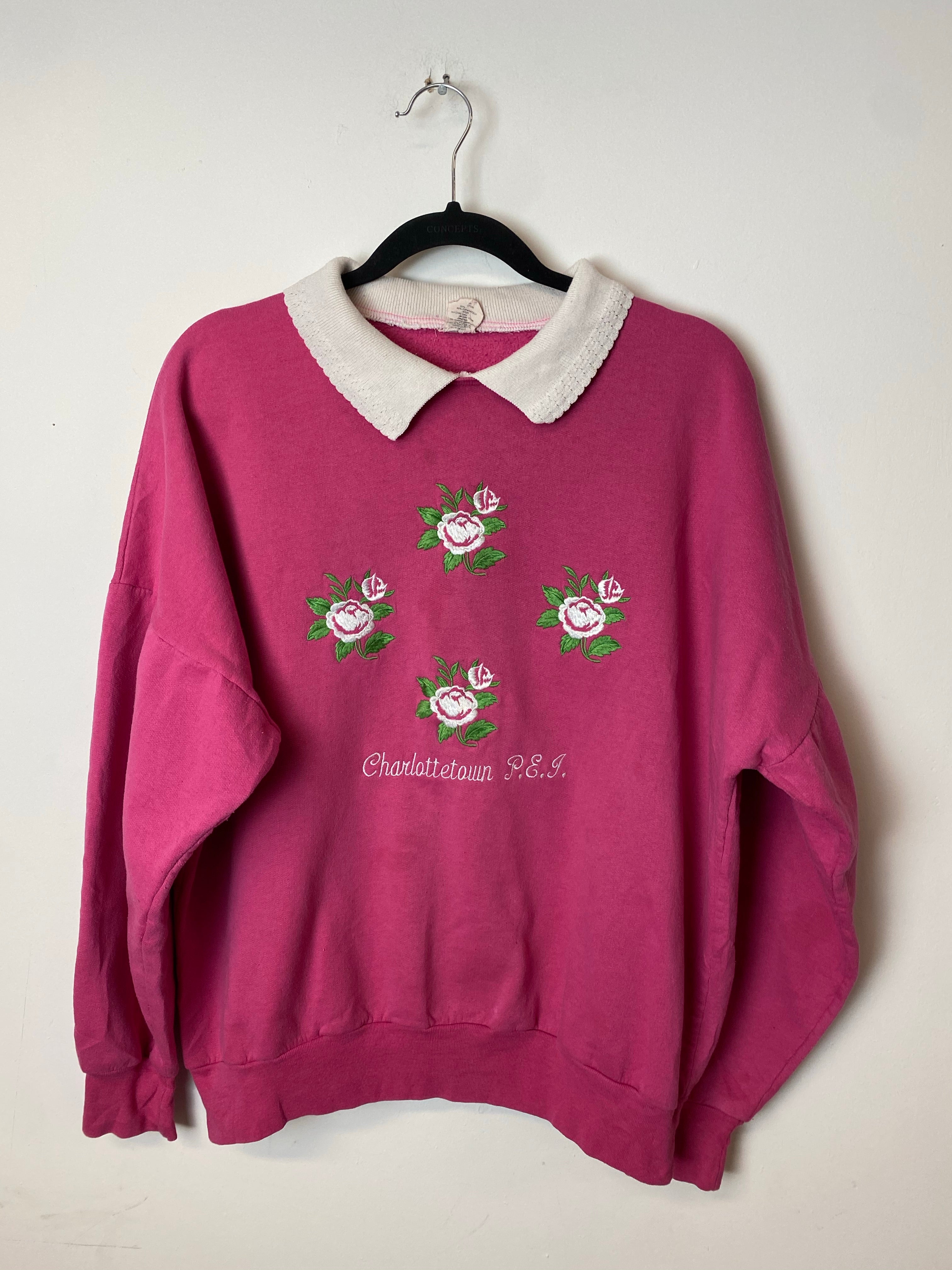 Vintage Embroidered Charlottetown Crewneck -   S