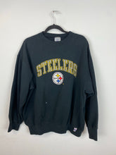 Load image into Gallery viewer, Vintage embroidered Steelers crewneck - M