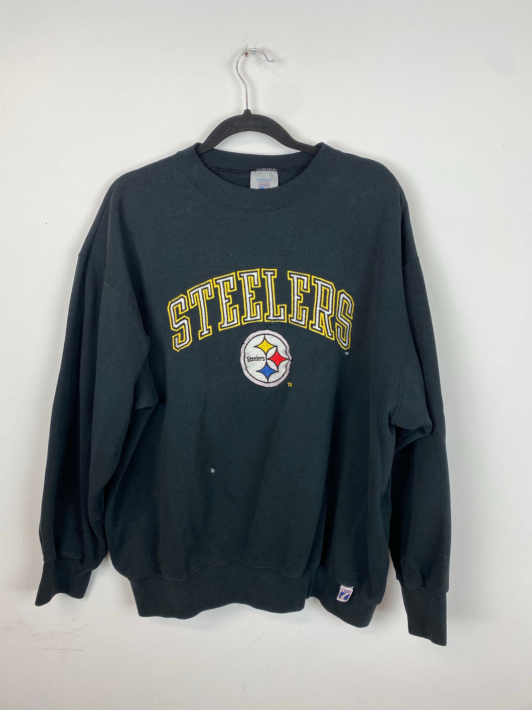 Vintage embroidered Steelers crewneck - M