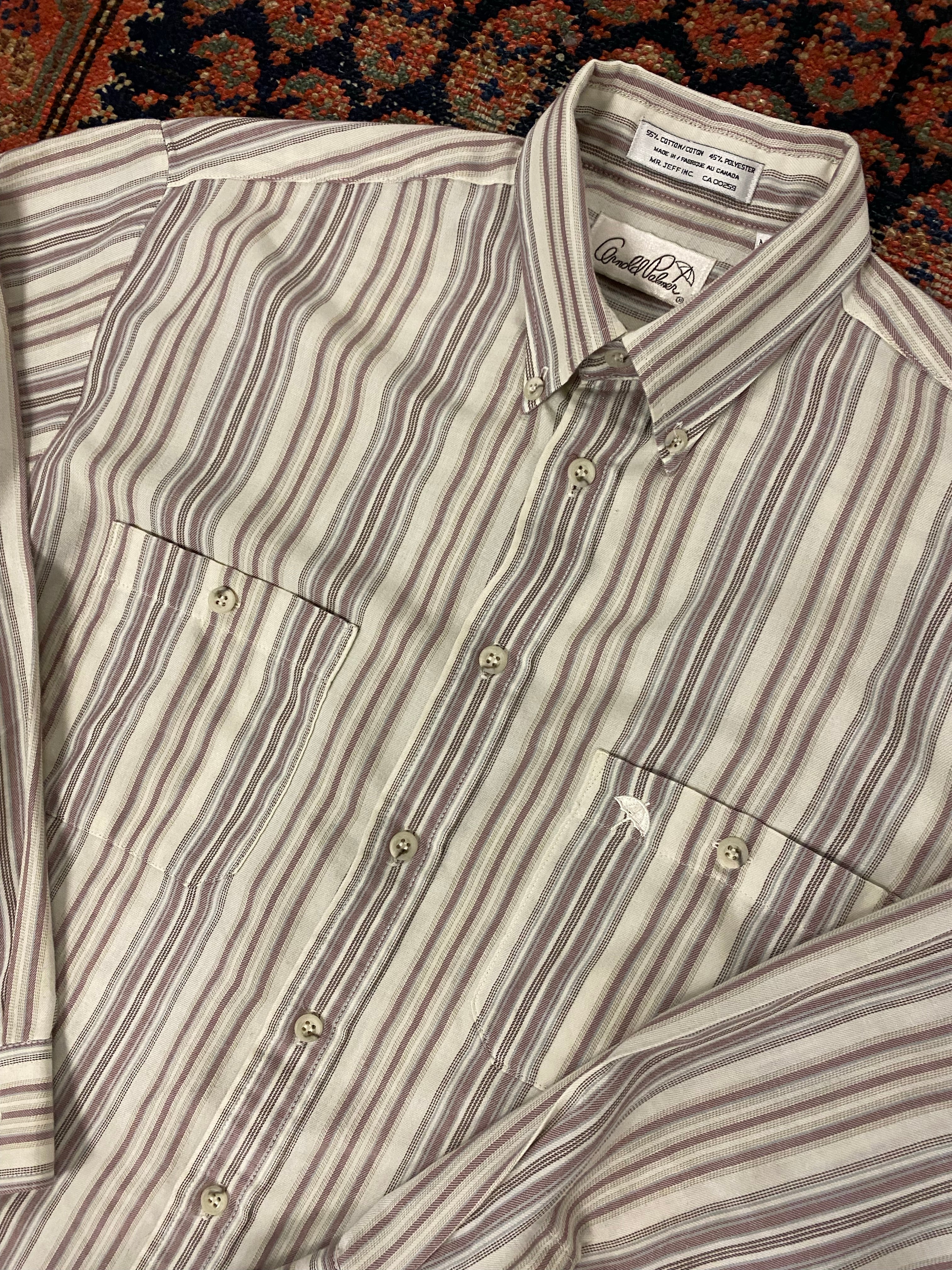 Vintage Plaid Button Up Shirt - M