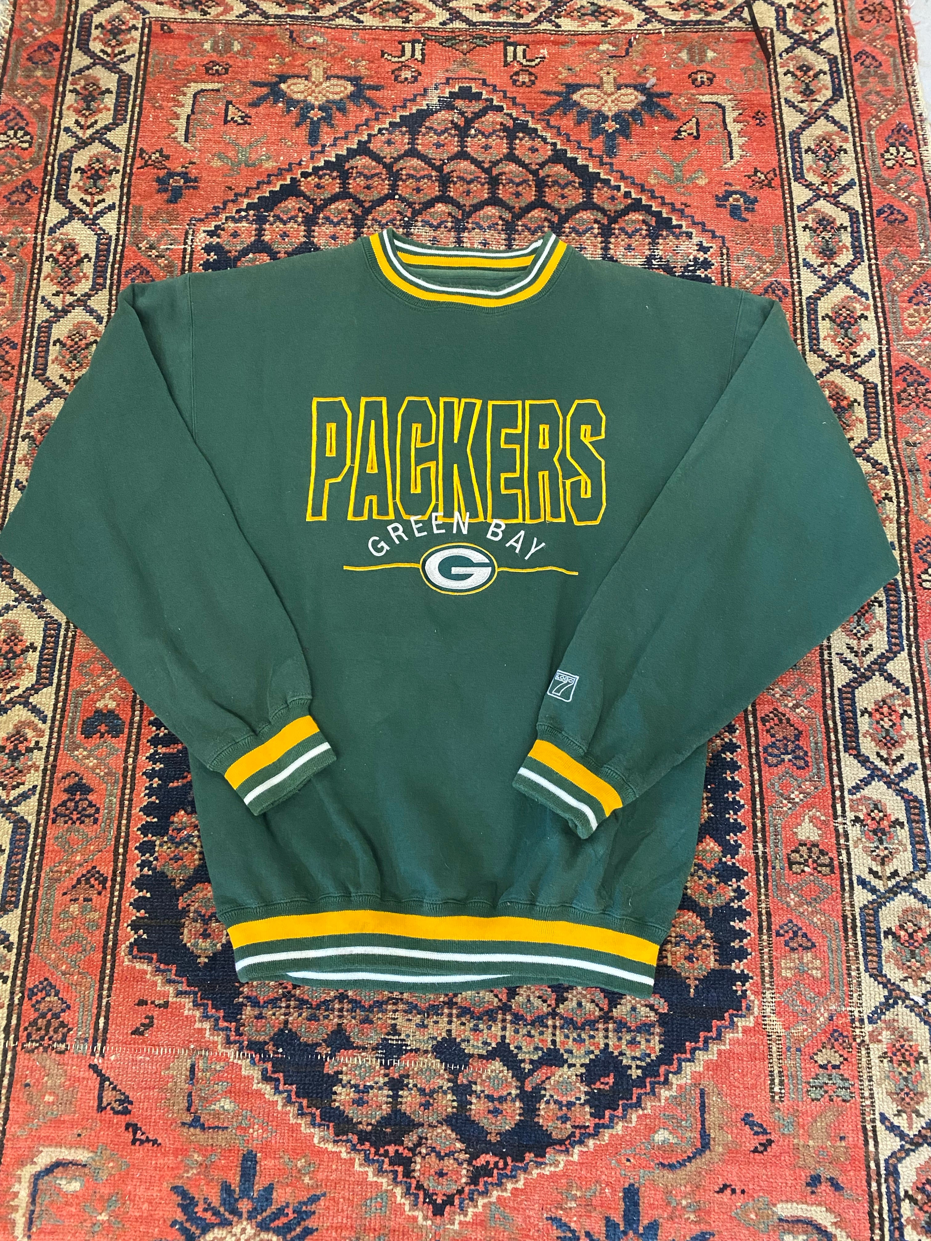 Vintage Logo 7 Packers Crewneck - L