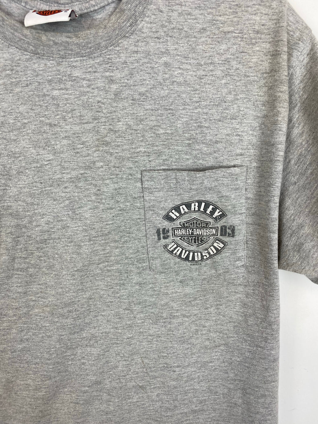 Front and back Harley Davidson pocket t shirt