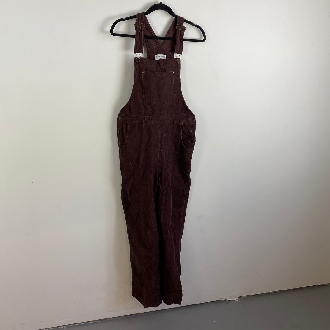 Brown cord overalls