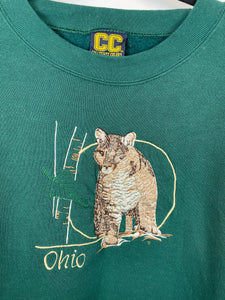 90s embroidered Ohio crewneck - S