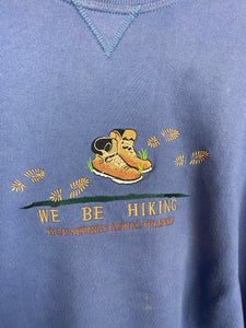 90s embroidered hiking crewneck