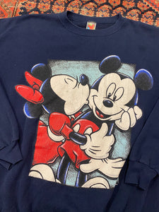 90s Mickey And Minnie Crewneck - L