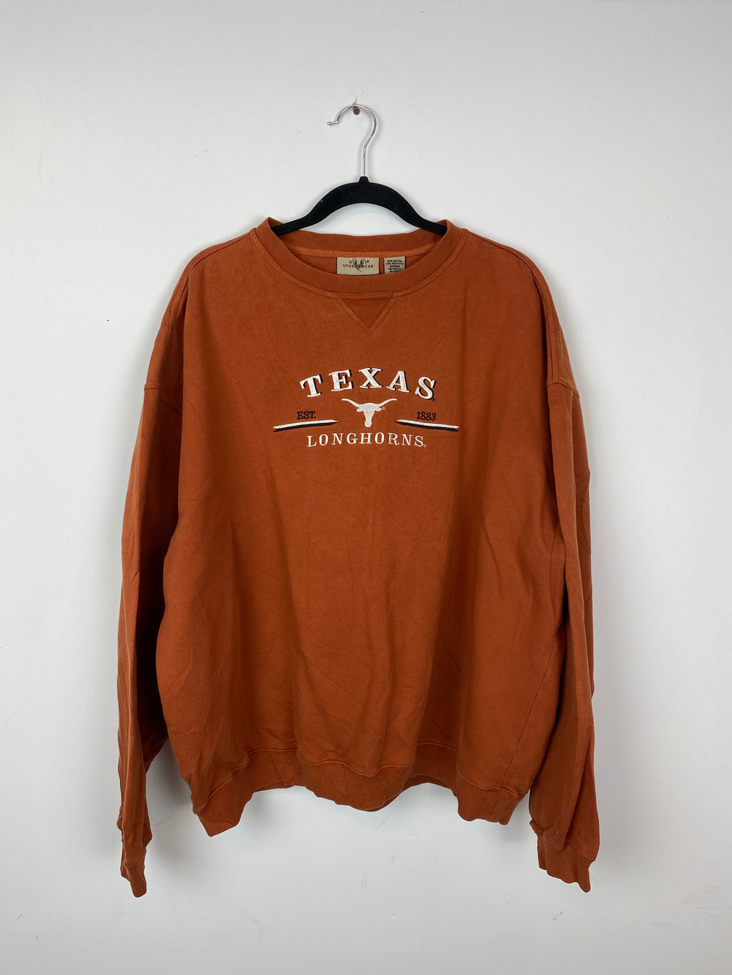 Embroidered Texas Longhorns crewneck