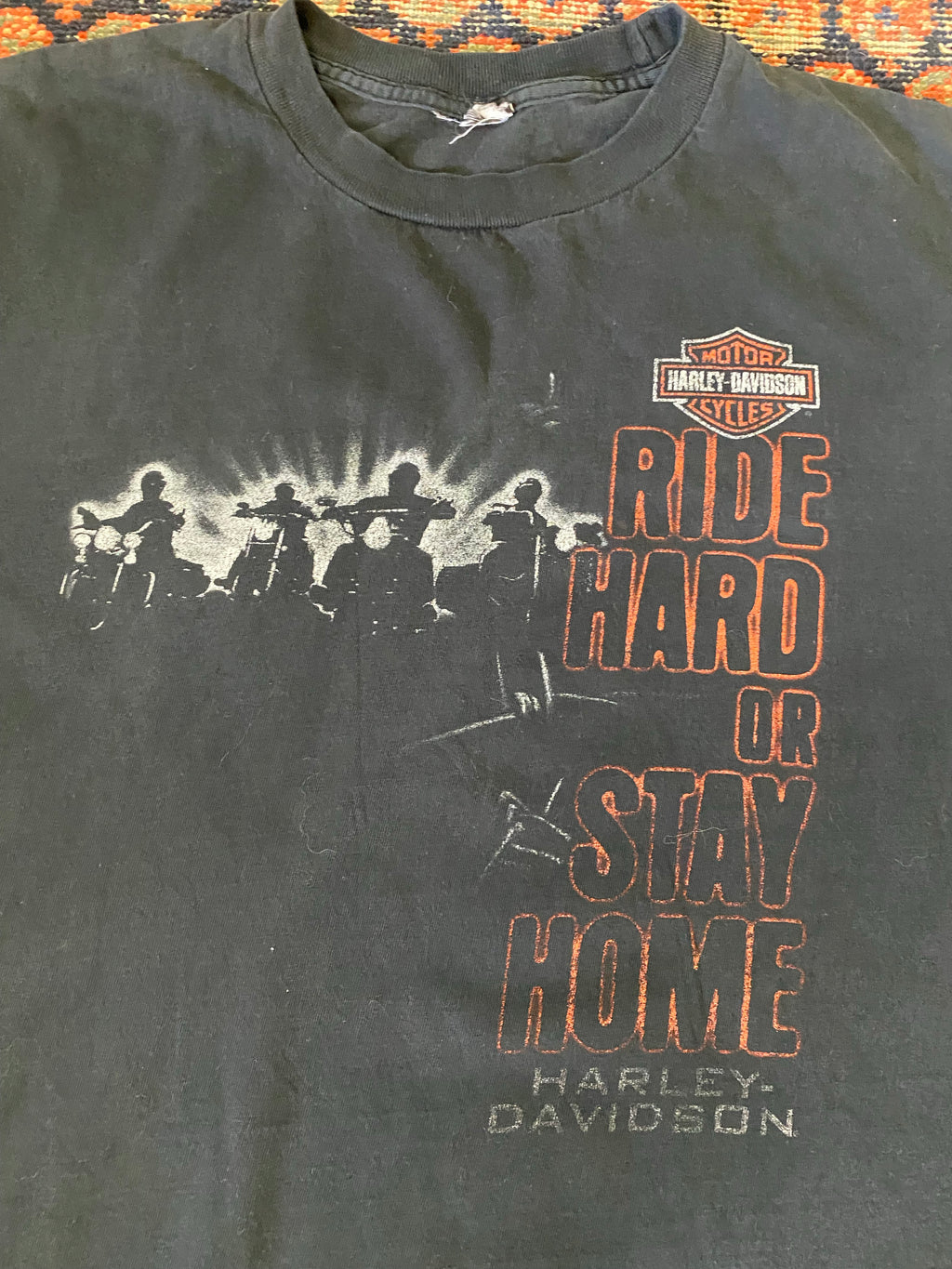 Vintage Front And Back Harley Davidson T Shirt - M
