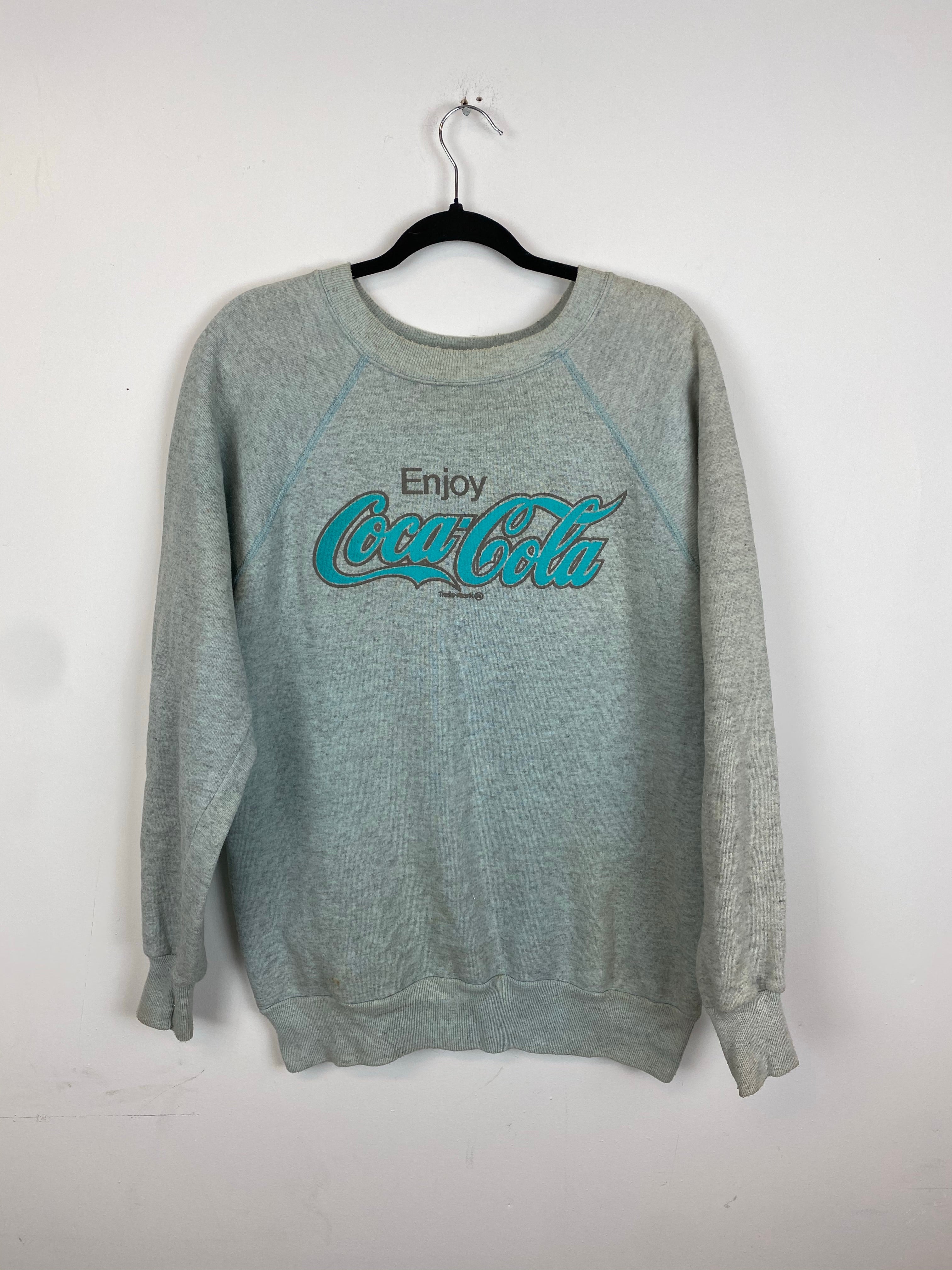 80s light blue Coca Cola crewneck