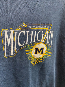 90s embroidered Michigan crewneck
