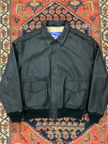 Vintage Leatner Airborne Bomber Jacket - L