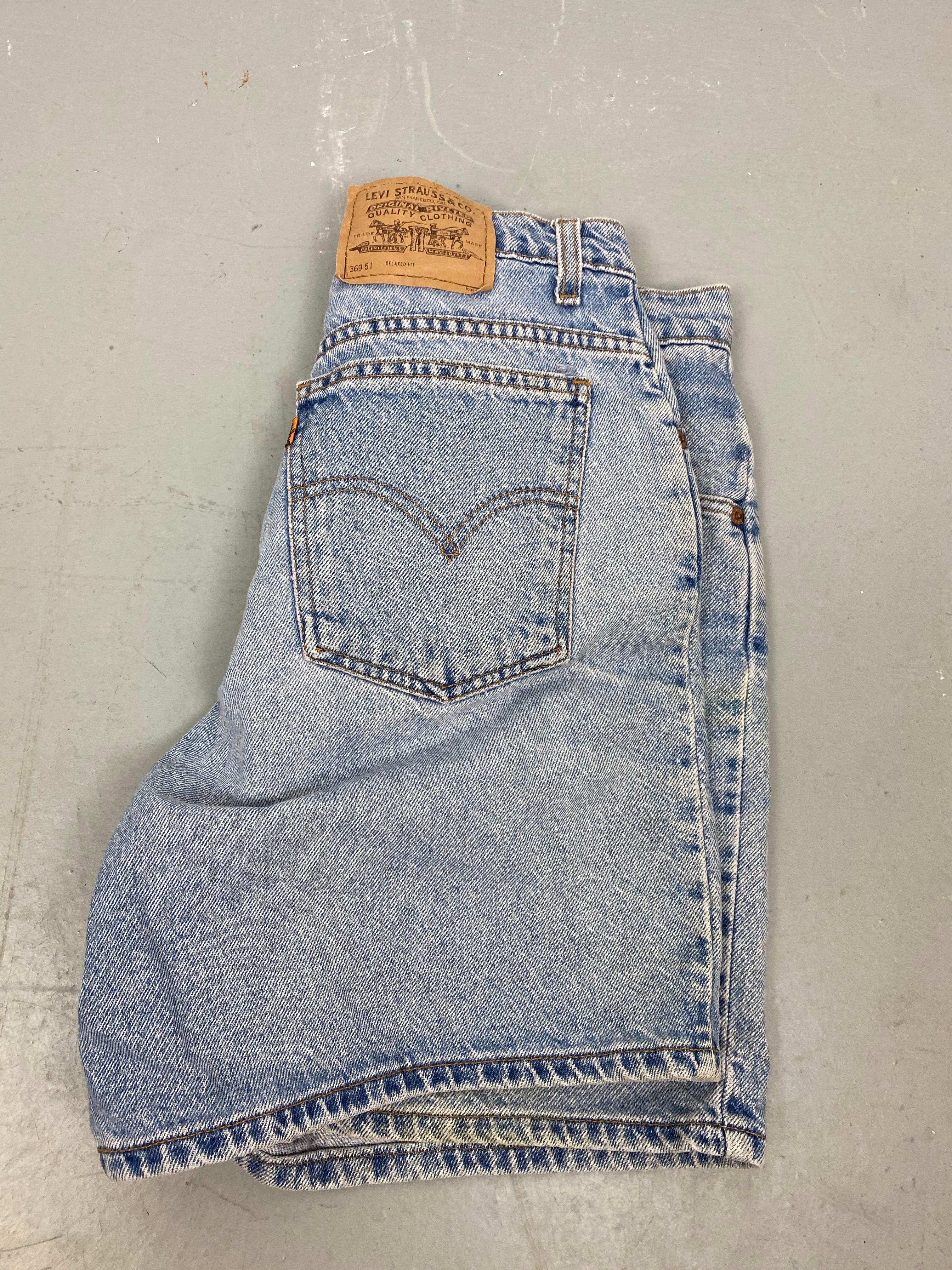 90s Orange Tab High Waisted Levi’s Denim Shorts - 30in