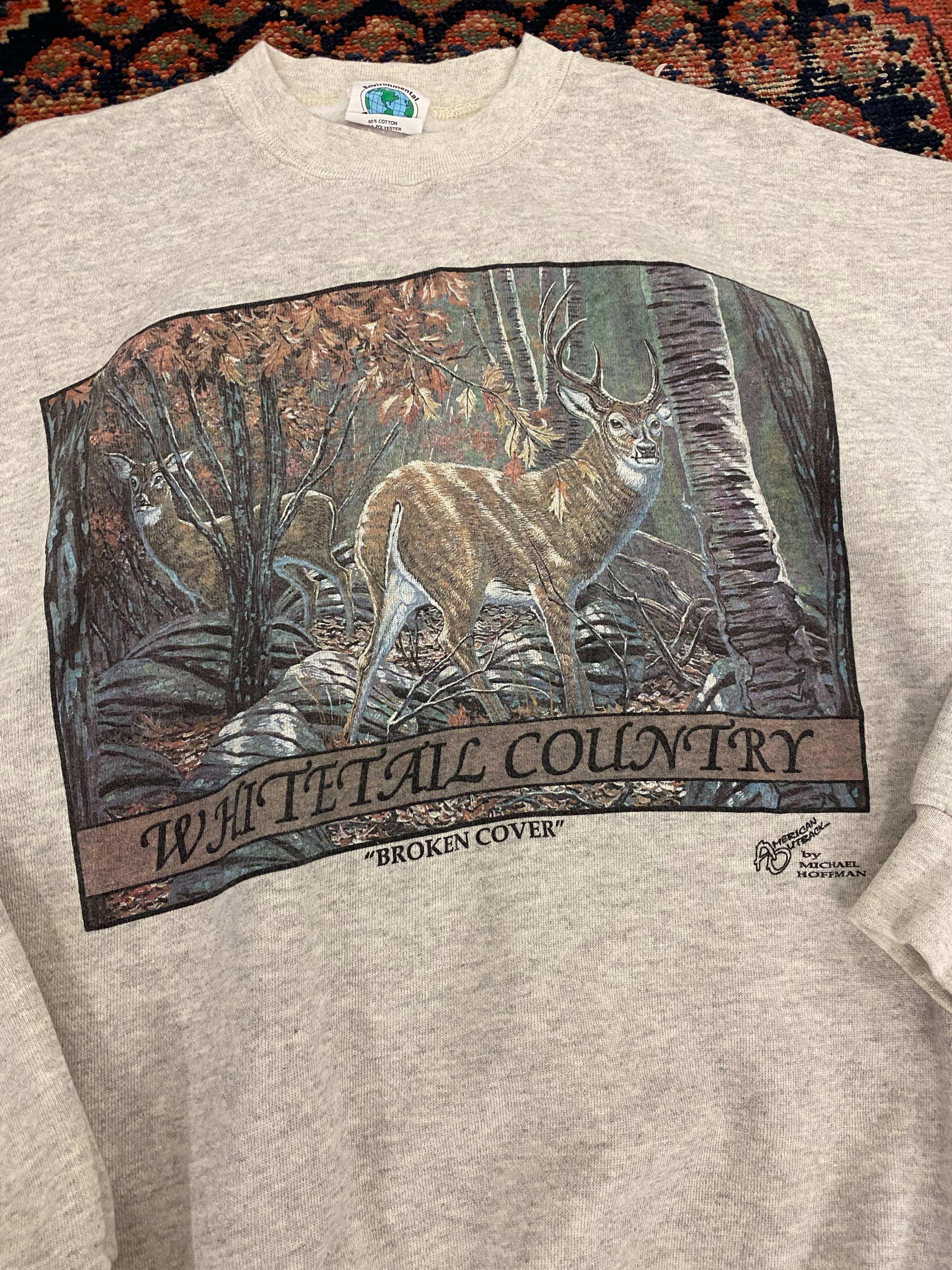 Vintage Whitetail Country Crewneck - L