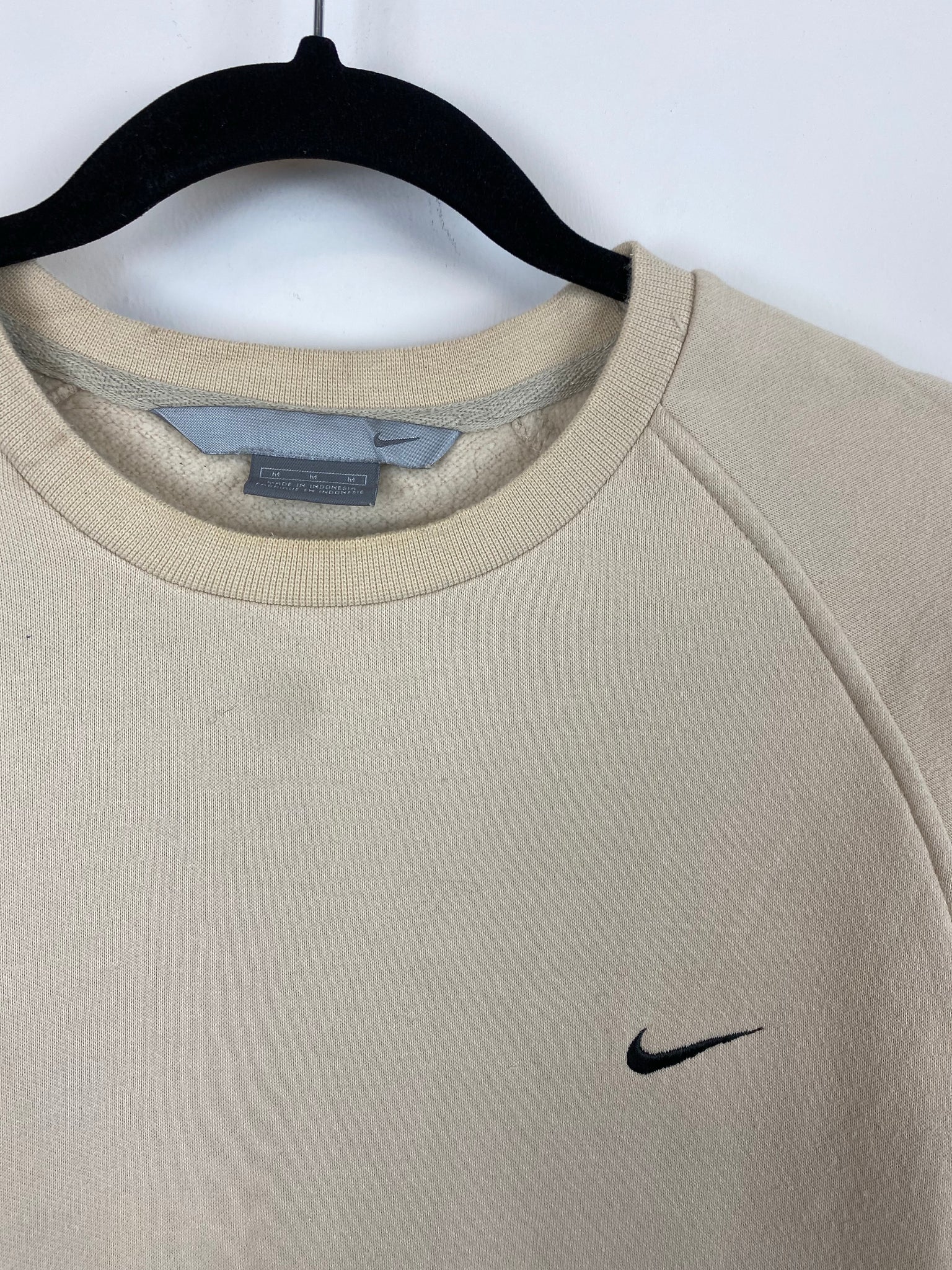 Vintage Crewneck Beige Cream Nike Crew Neck Vintage Y2K Nike Mini