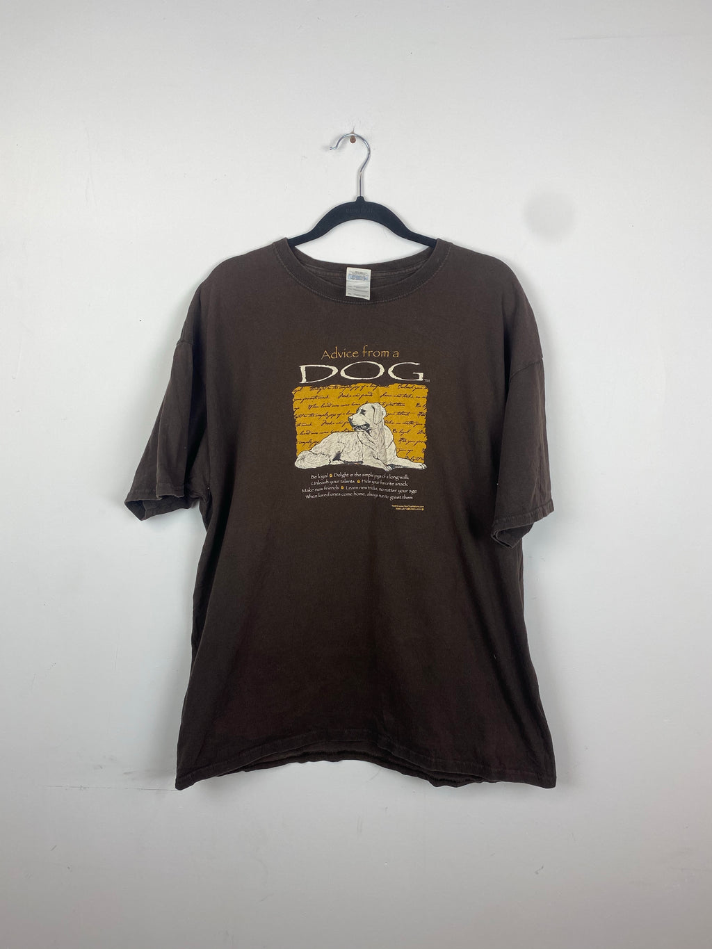 Advice from a dog t shirt