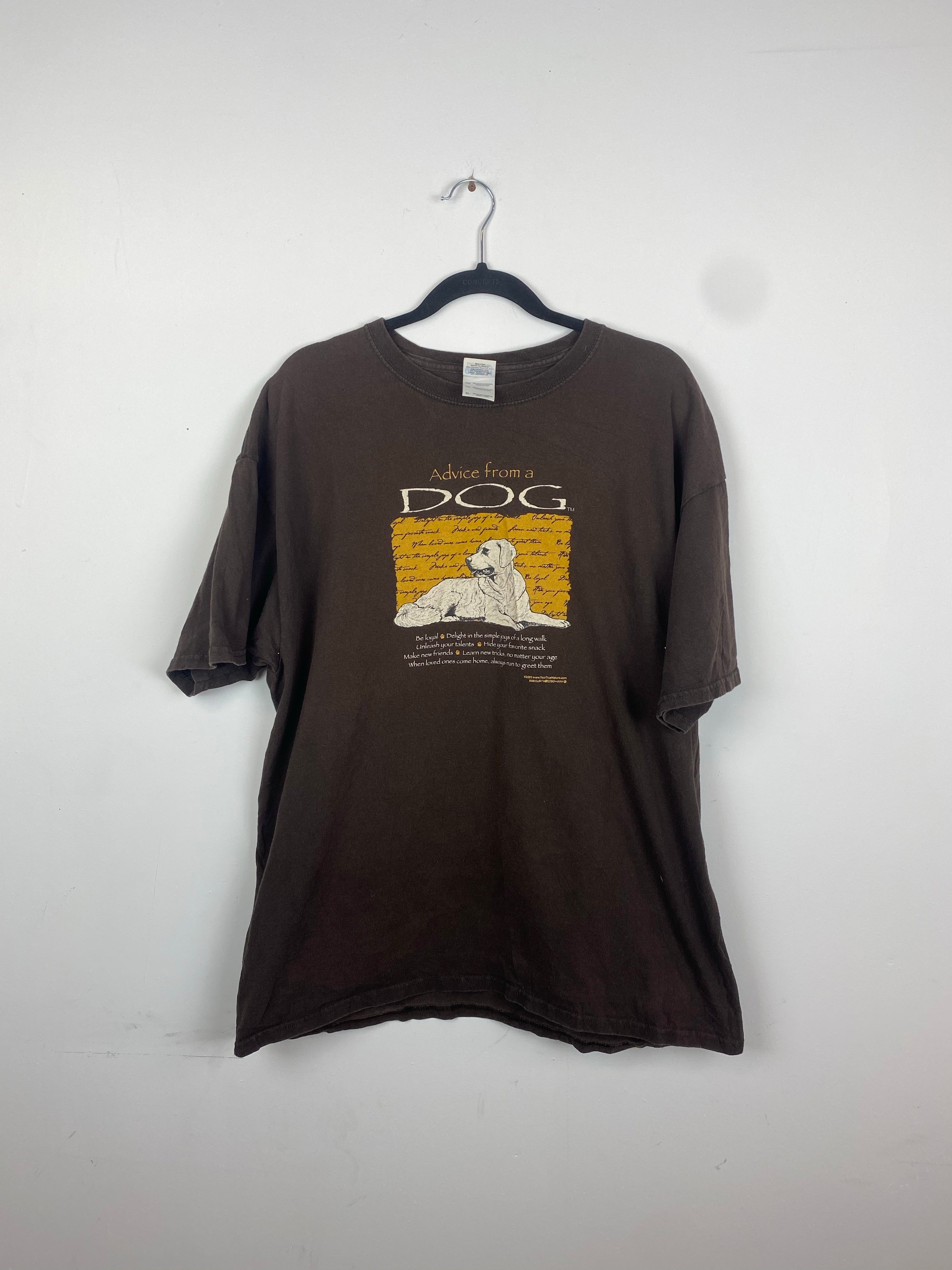 Advice from a dog t shirt