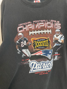 2003 Patriots Champions T Shirt - L