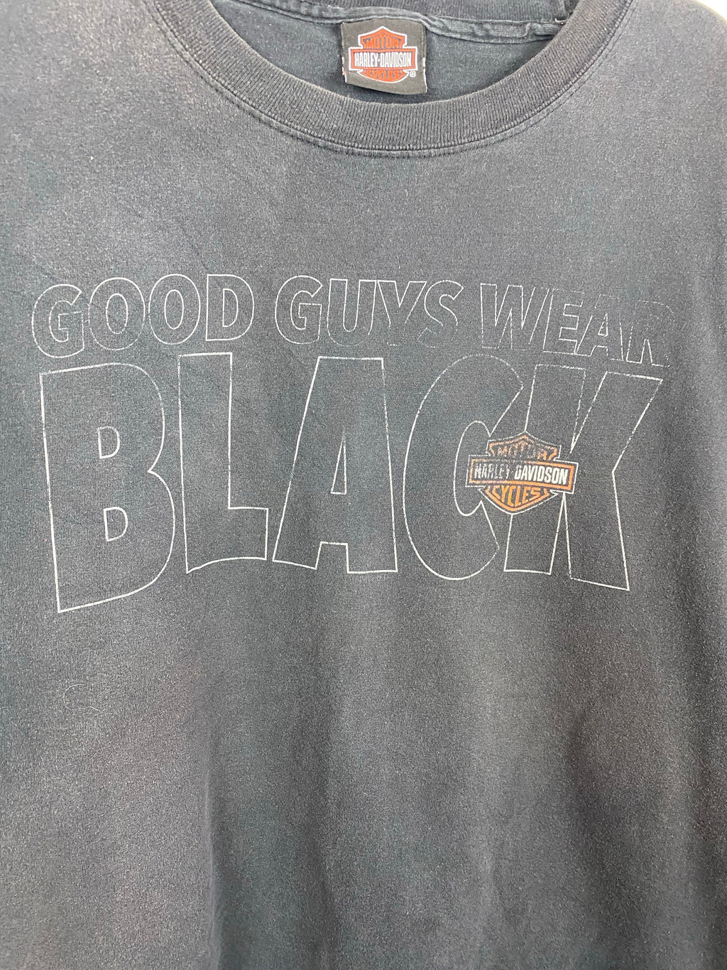 Front and back faded Harley Davidson t shirt