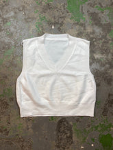 Load image into Gallery viewer, White fitted vest