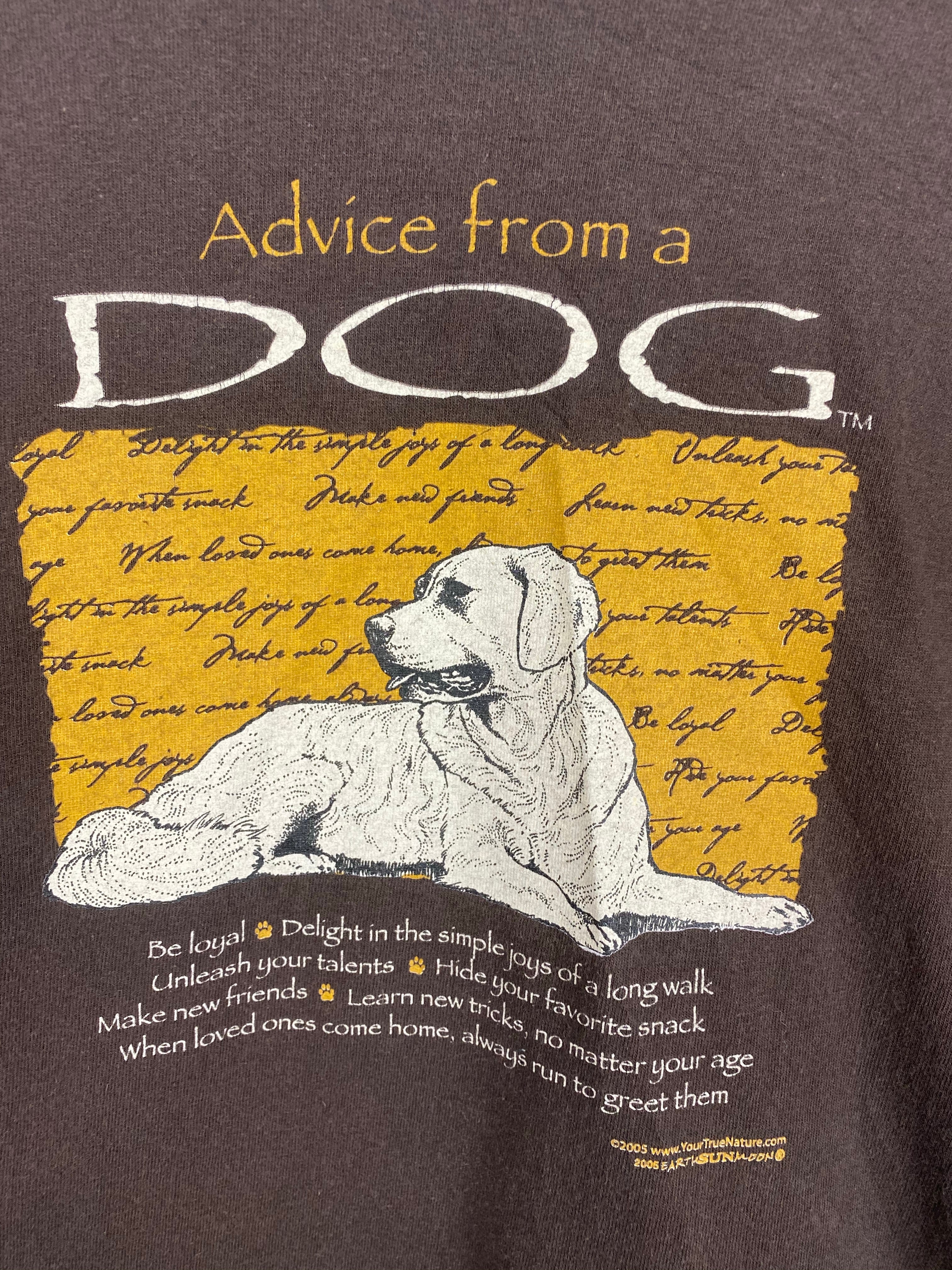 Advice from a dog t shirt