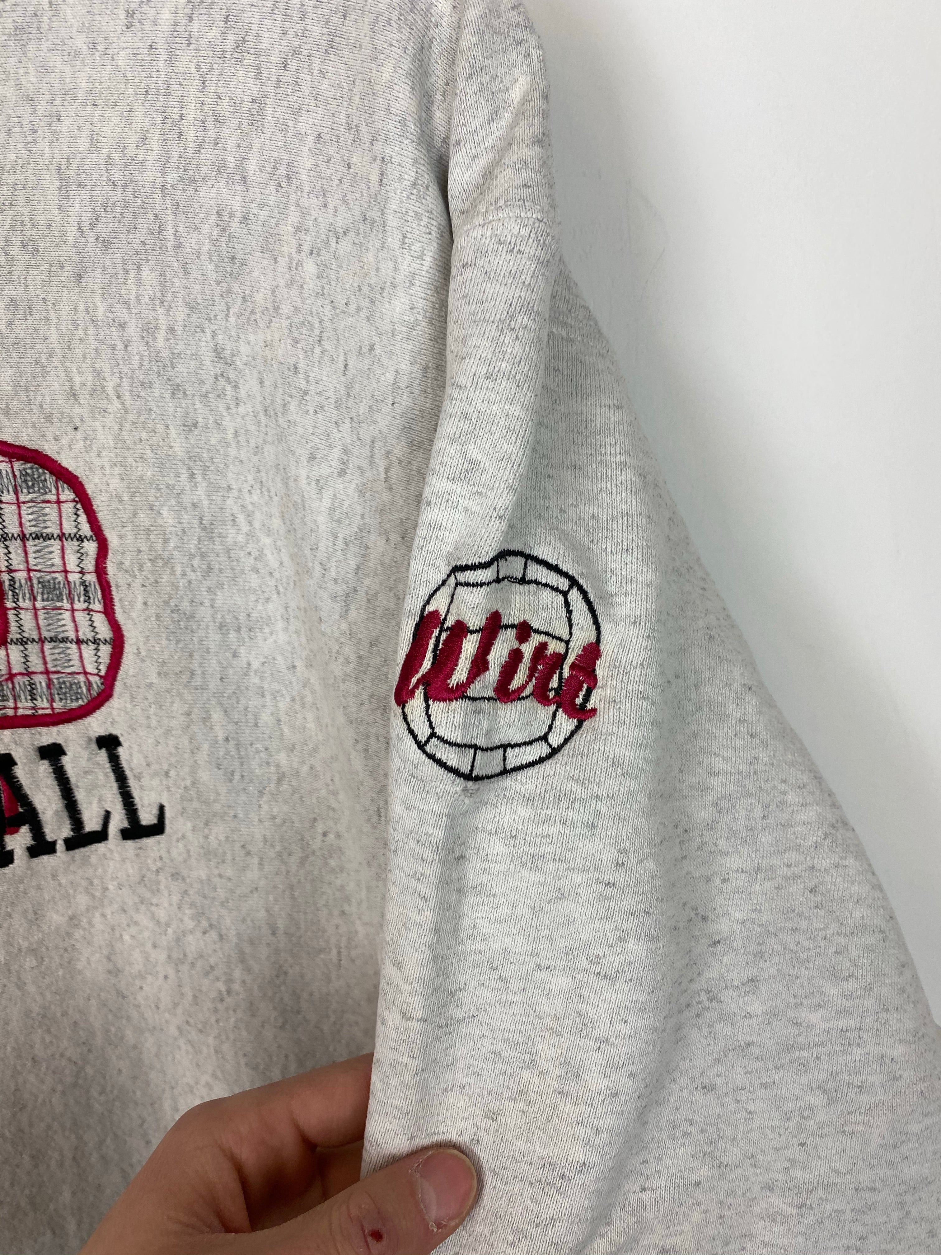 Vintage Heavy Weight Embroidered NP crewneck - L