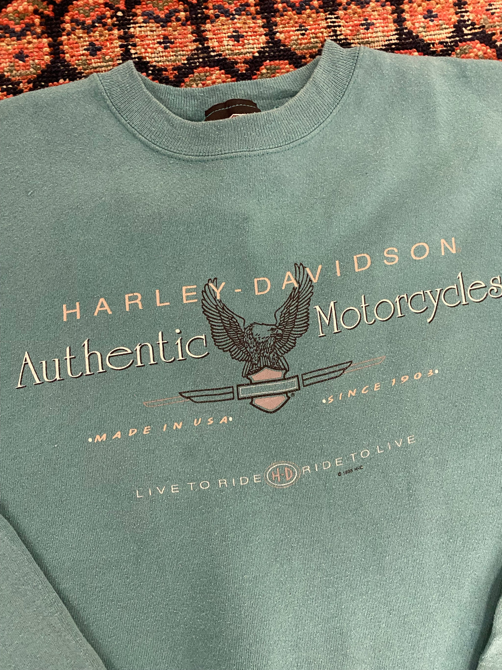 1989 Front And Back Harley Davidson Crewneck - S