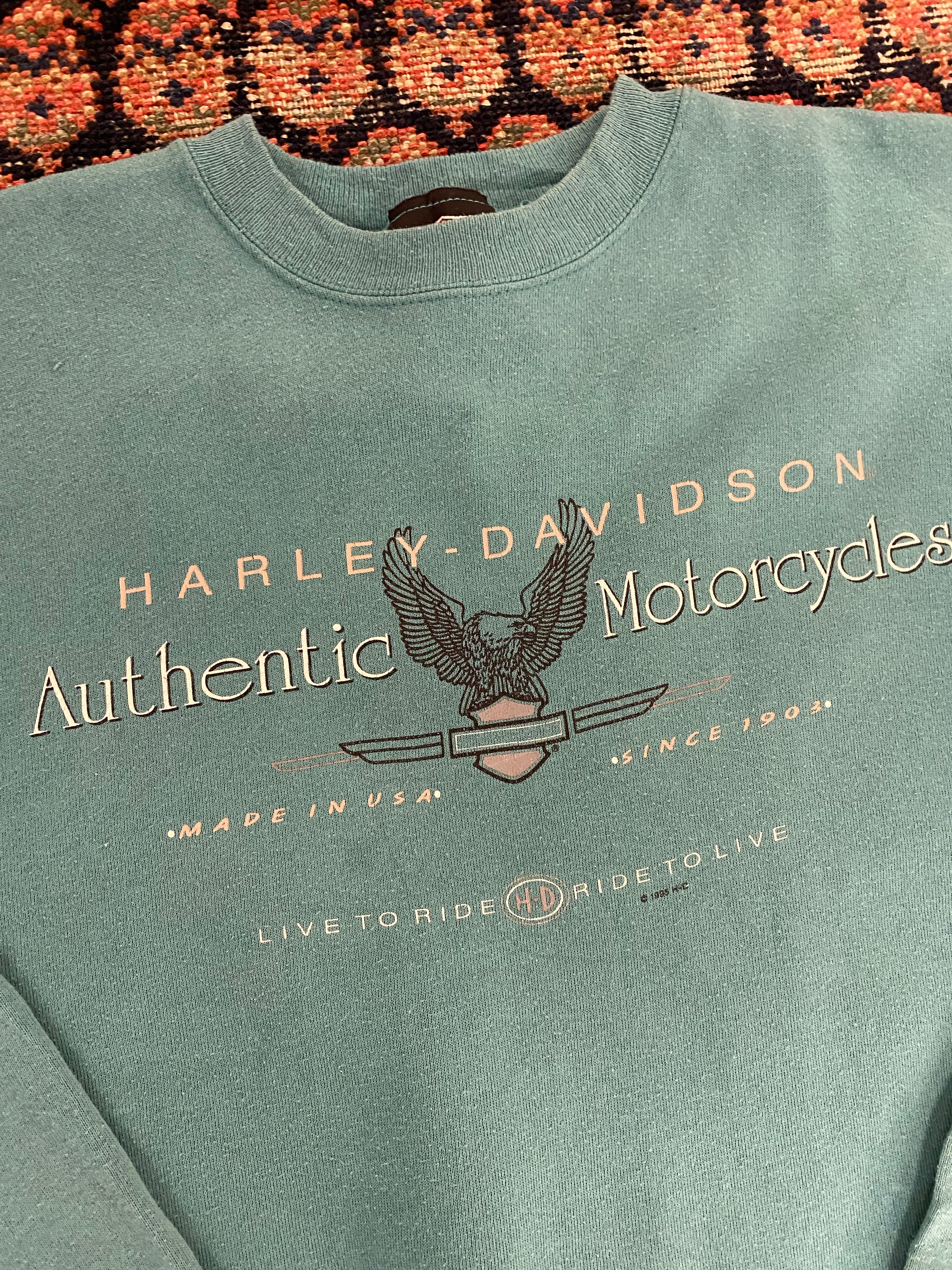 1989 Front And Back Harley Davidson Crewneck - S
