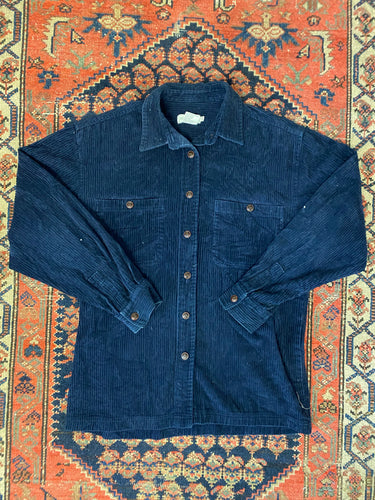 90s Corduroy Button Up Shirt - M