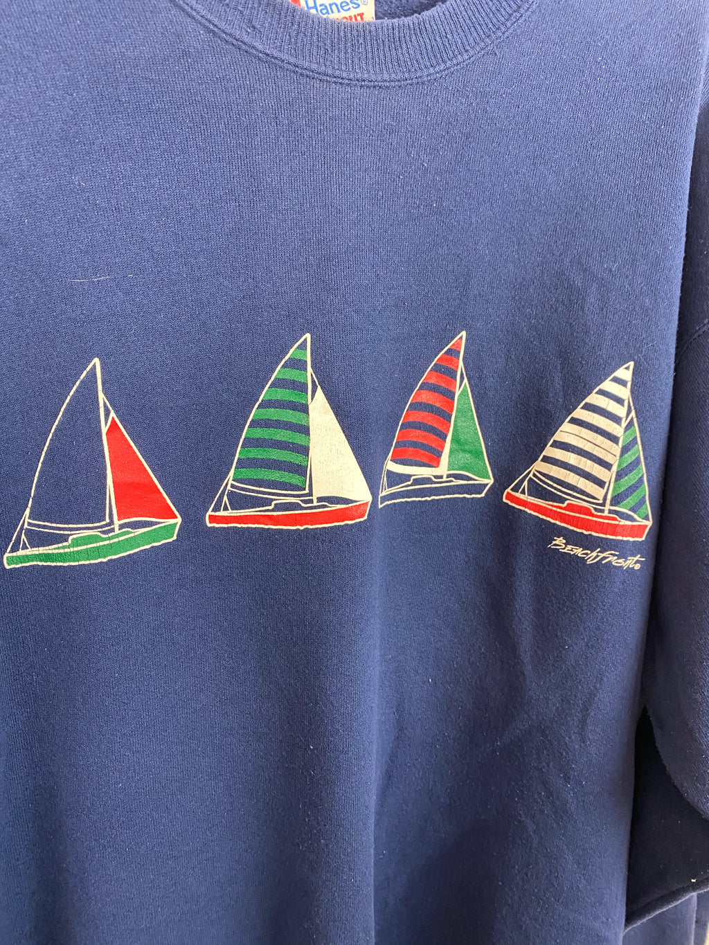90s beach front crewneck - M
