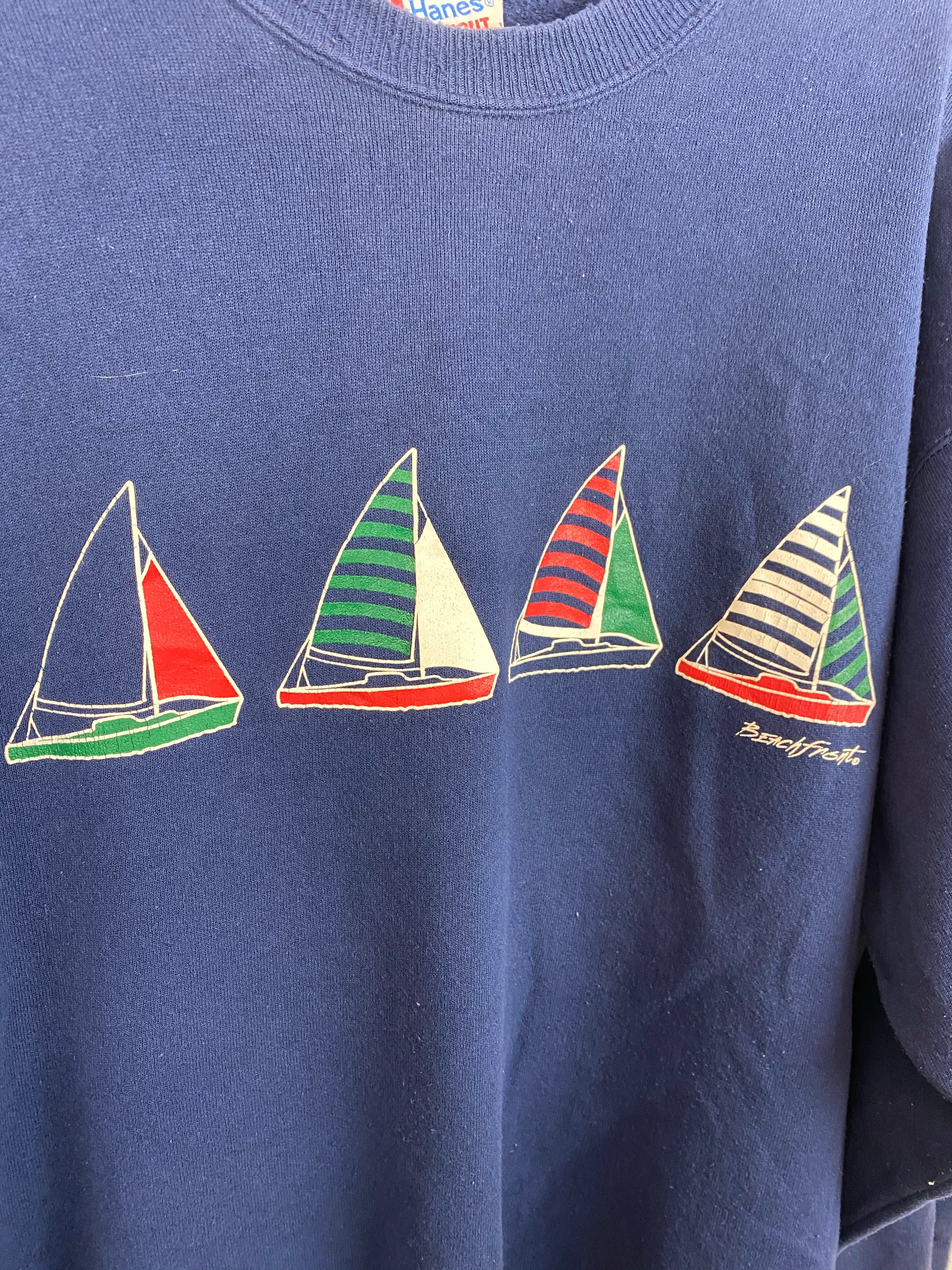 90s beach front crewneck - M