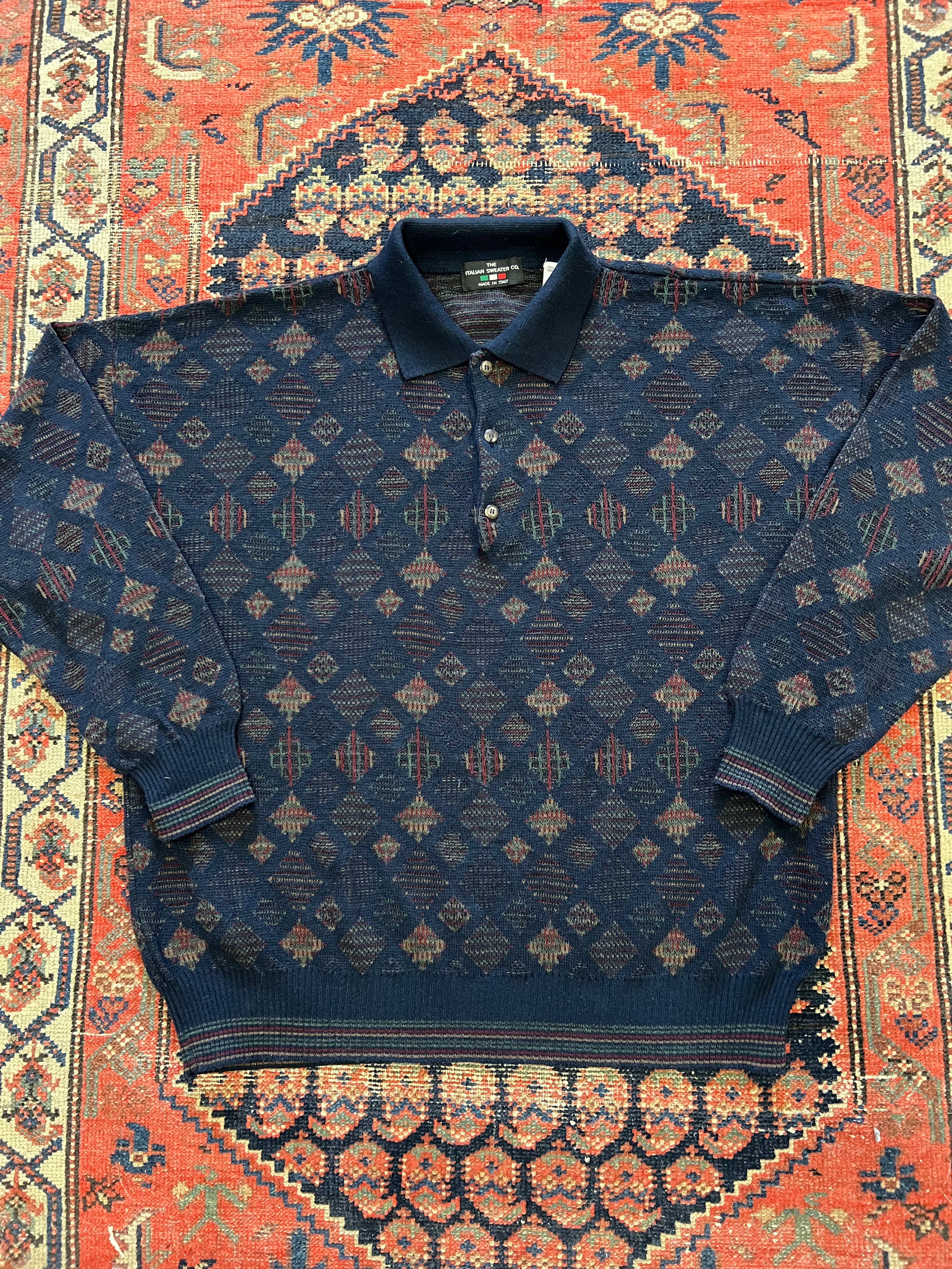 VINTAGE COLLARED KNIT - M/L