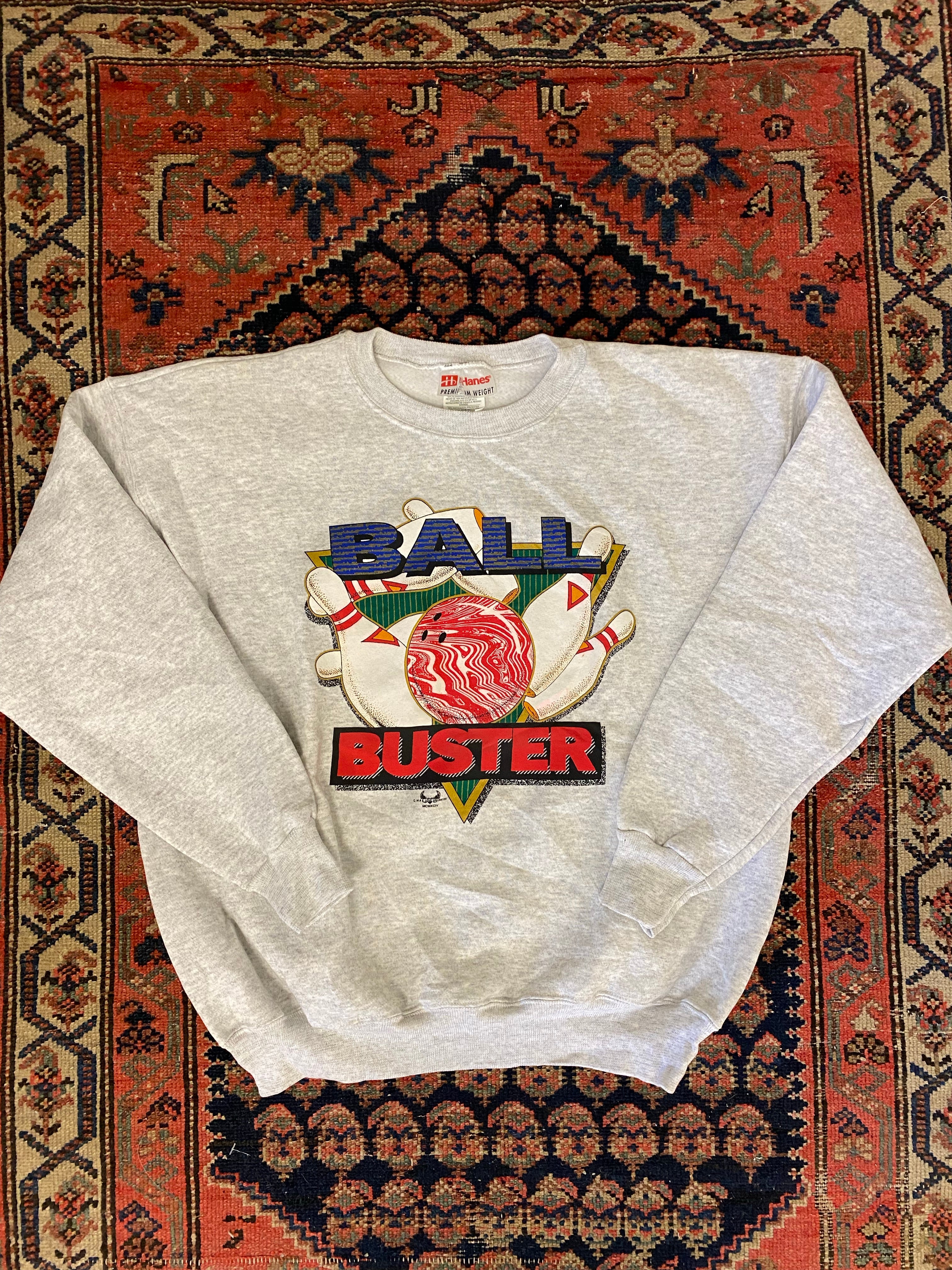 Vintage Ball Buster Bowling Crewneck - M