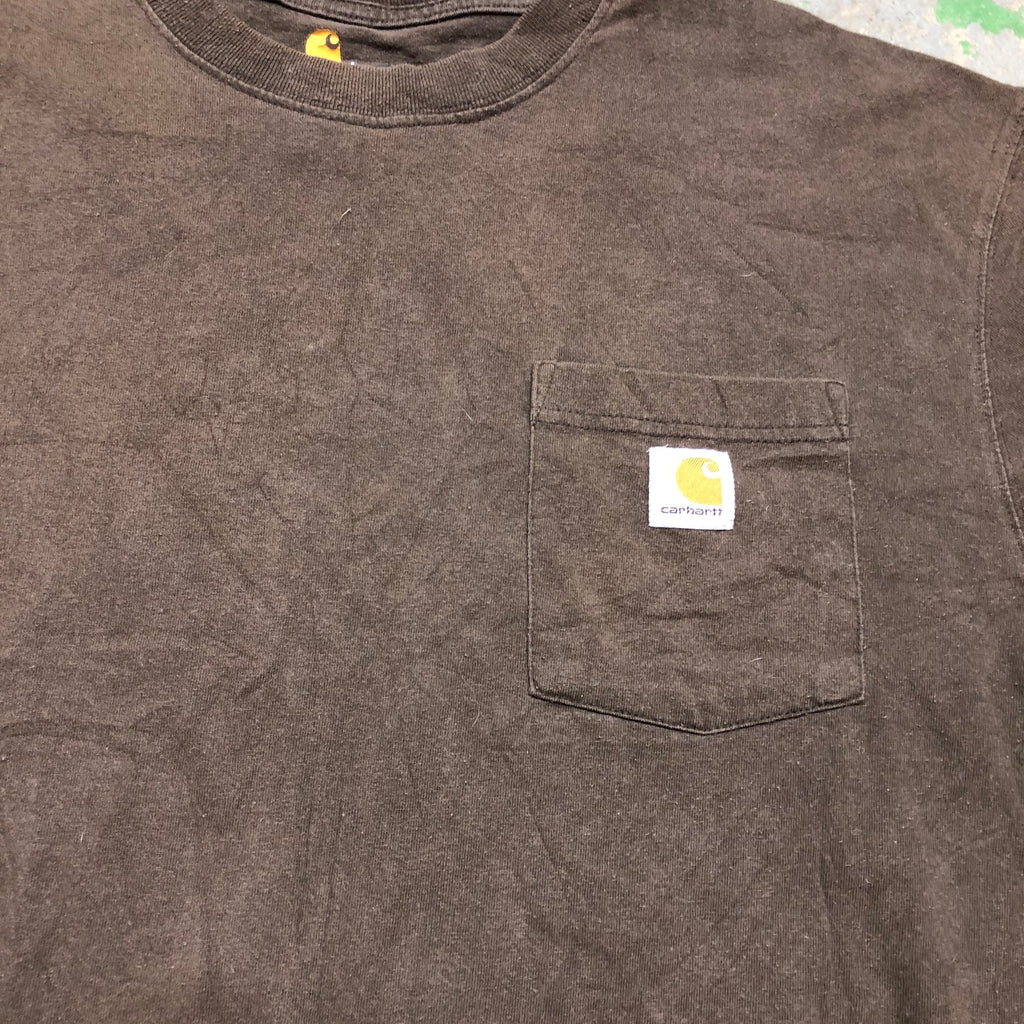Brown Carhartt pocket t shirt