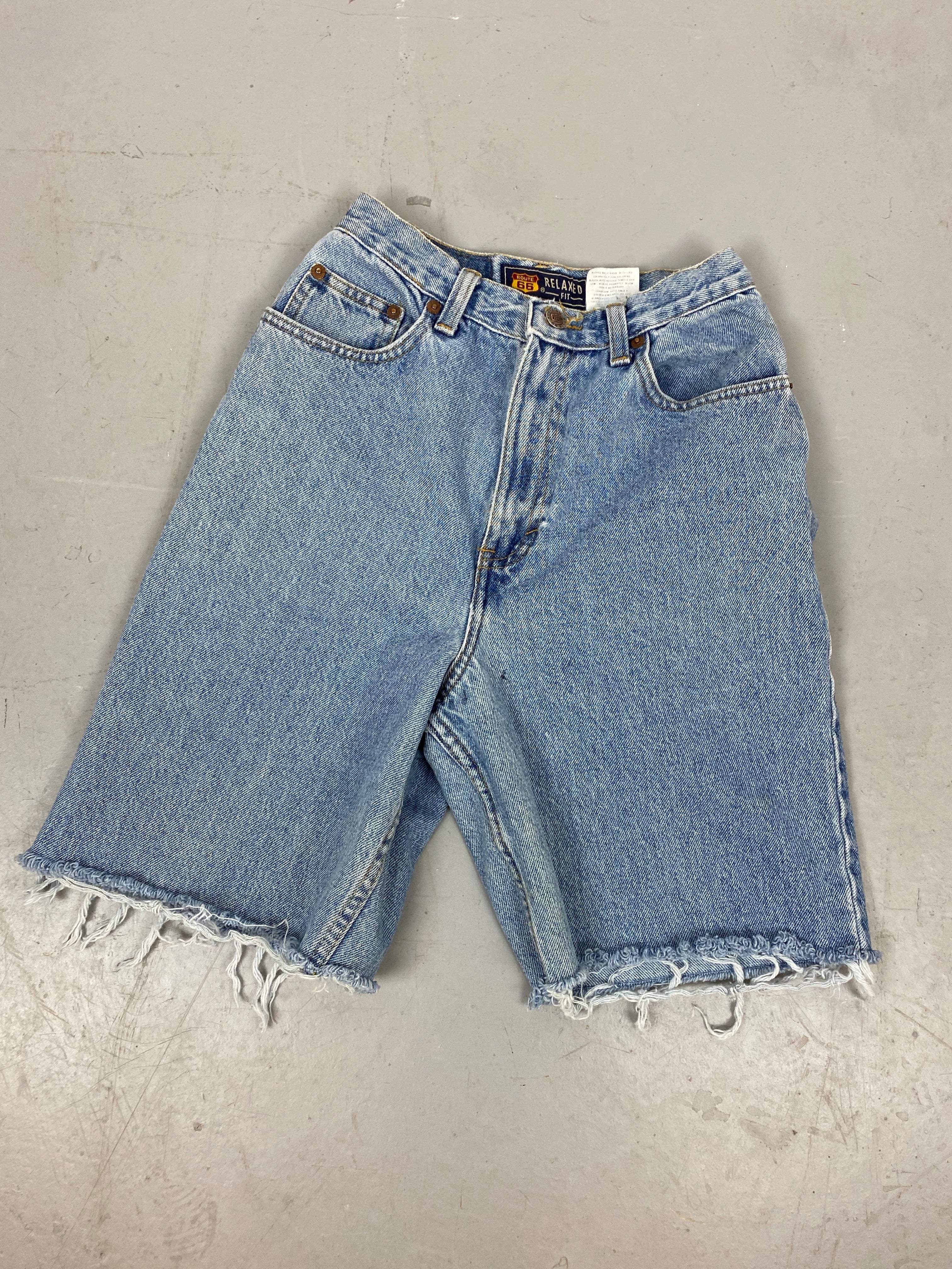 90s high waisted limited denim shorts - 27in