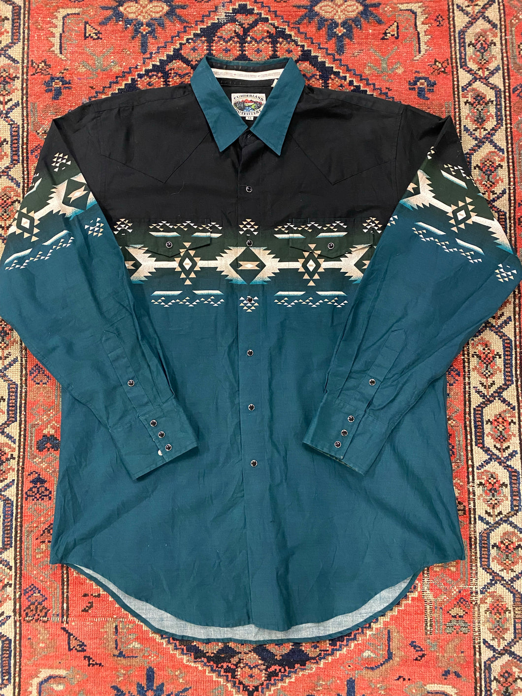 Vintage Western Style Shirt - XL