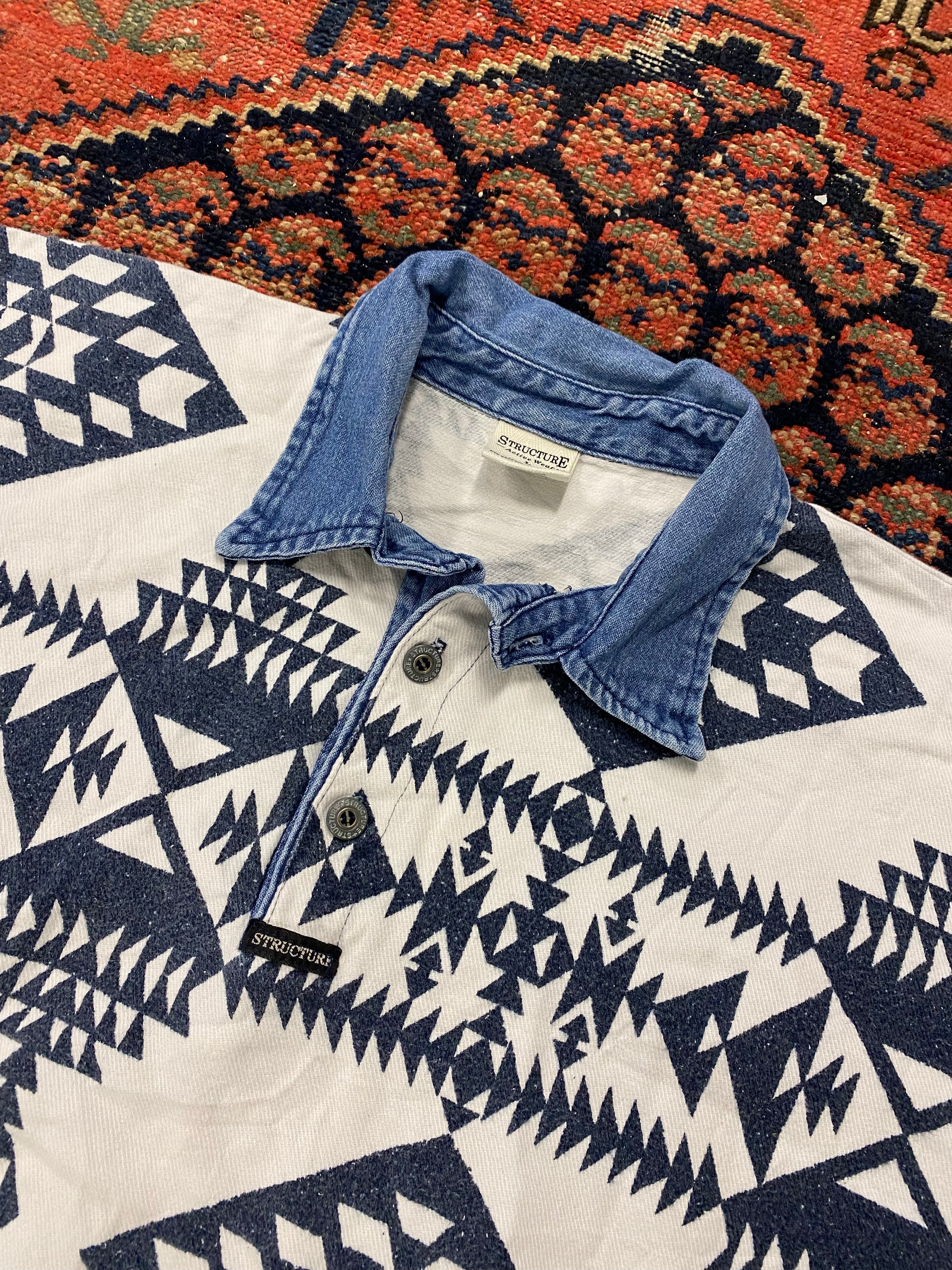 Vintage Aztec Pull Over - L