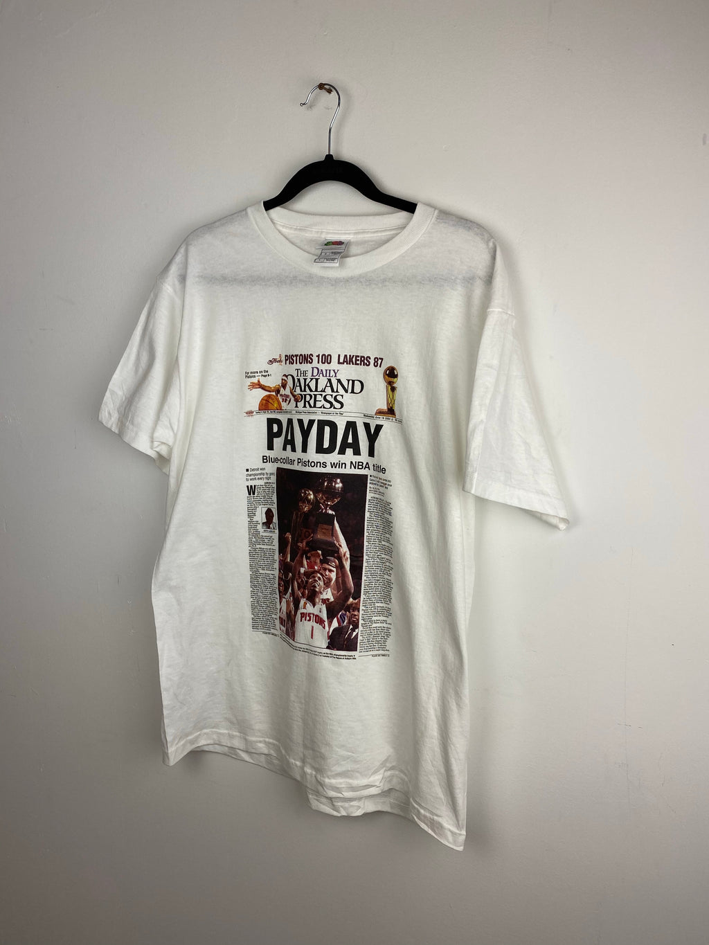 Pistons newspaper t shirt