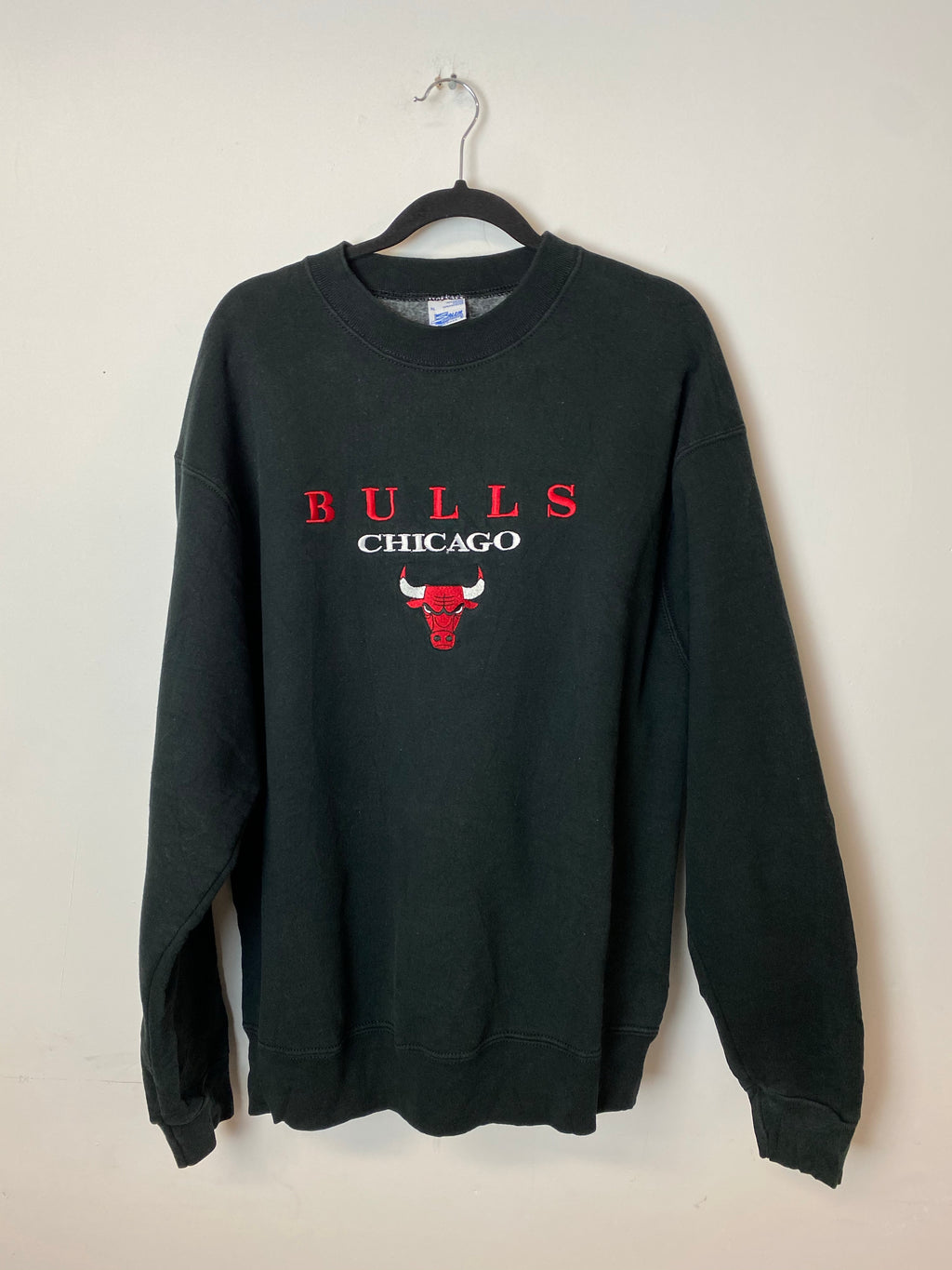 90s Embroidered Chicago Bulls Crewneck - L/XL