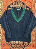 VINTAGE AE V NECK KNIT - LARGE