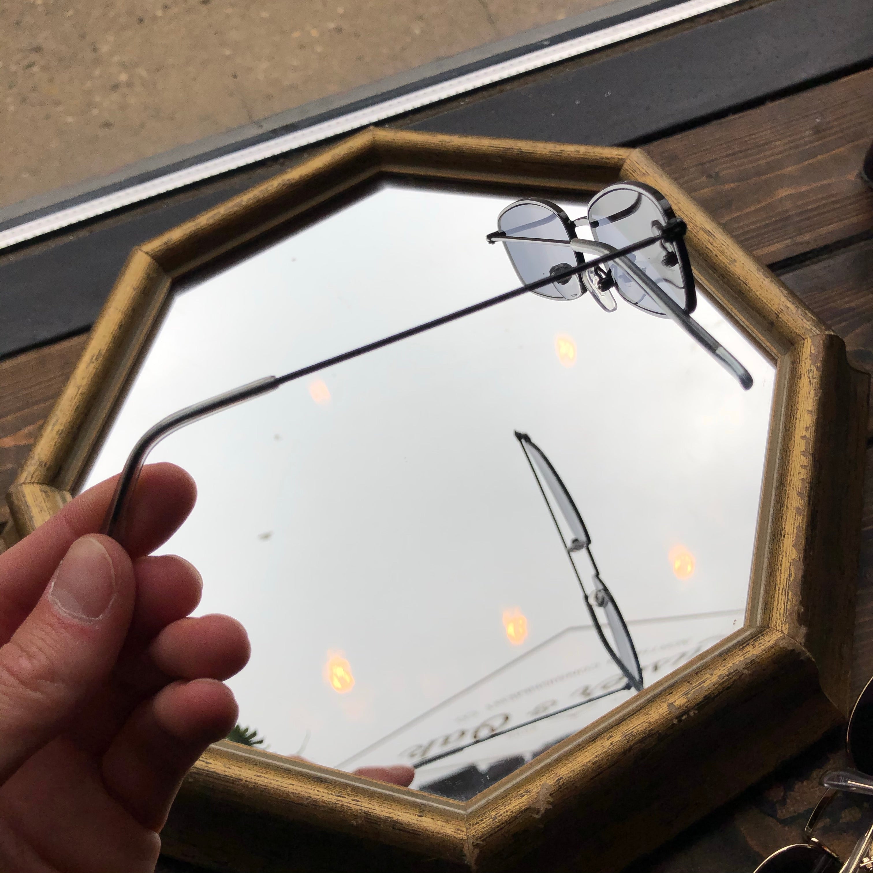 Square Shades with Black Frame