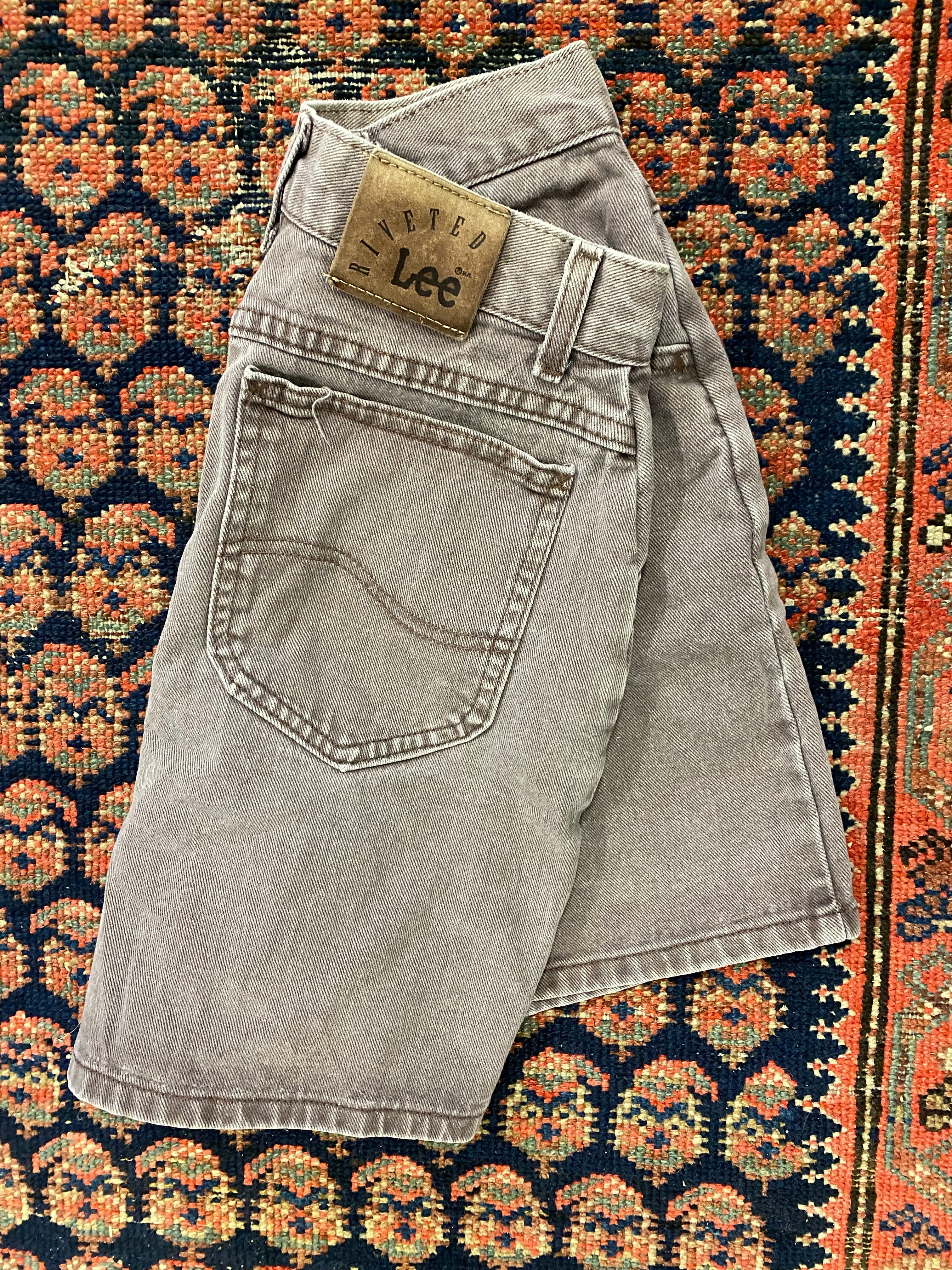 Vintage High Waisted Lee Denim Shorts - 26IN/W