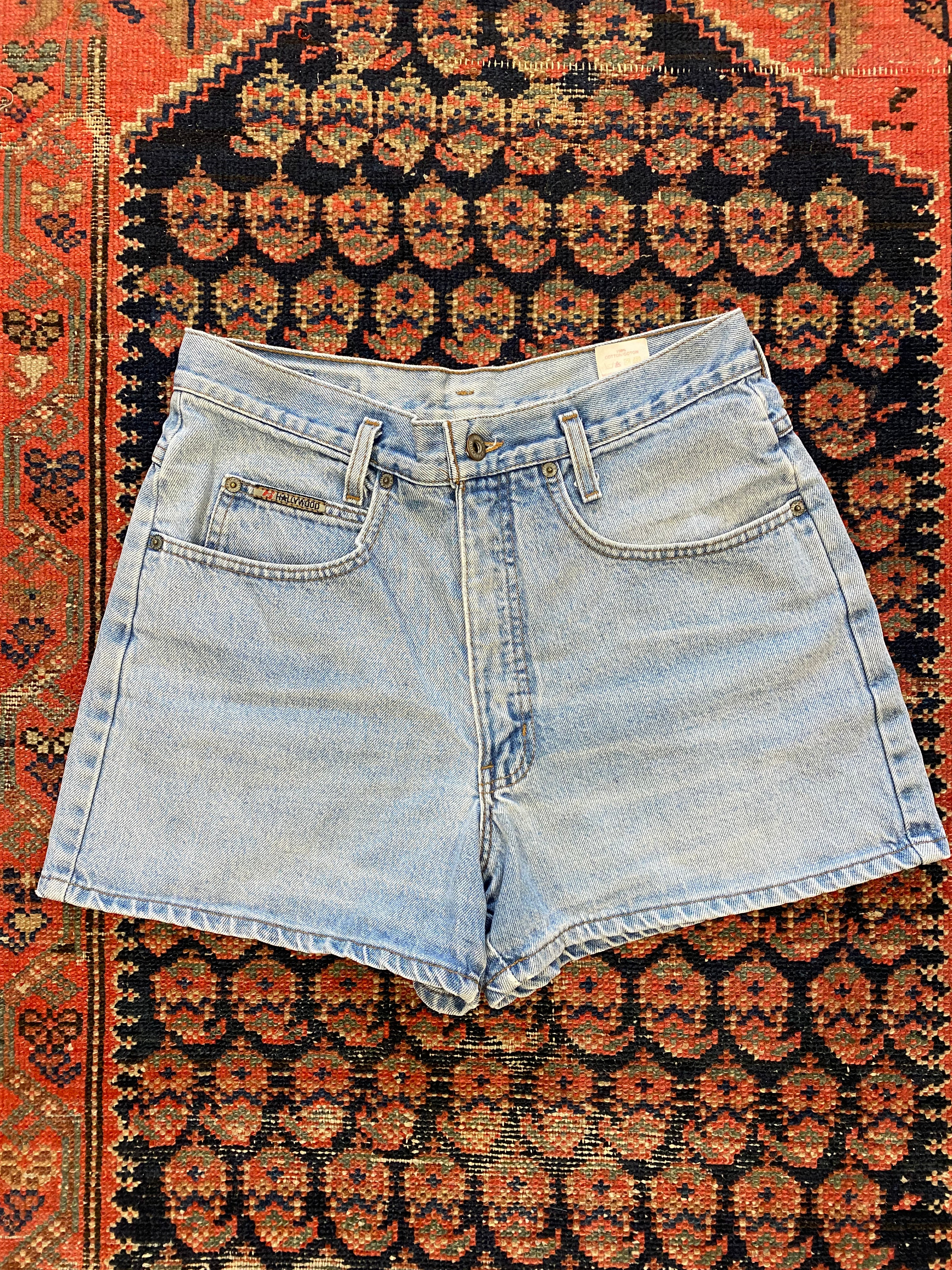 Vintage holly wood high waisted denim shorts - 31IN/W