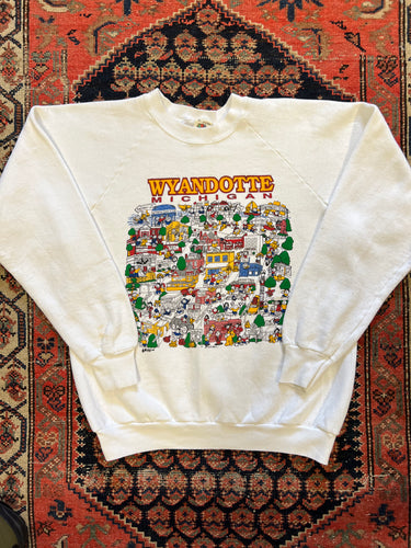 VINTAGE FRONT AND BACK MICHIGAN CREWNECK - S/M
