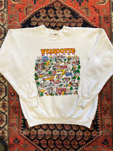 VINTAGE FRONT AND BACK MICHIGAN CREWNECK - S/M