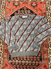 Load image into Gallery viewer, VINTAGE PATTERNED KNIT SWEATER - MEDIUM