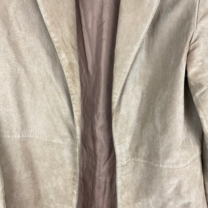 Tanned leather coat