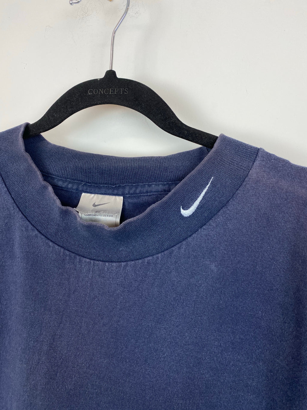 90s Mockneck faded Nike longsleeve - L