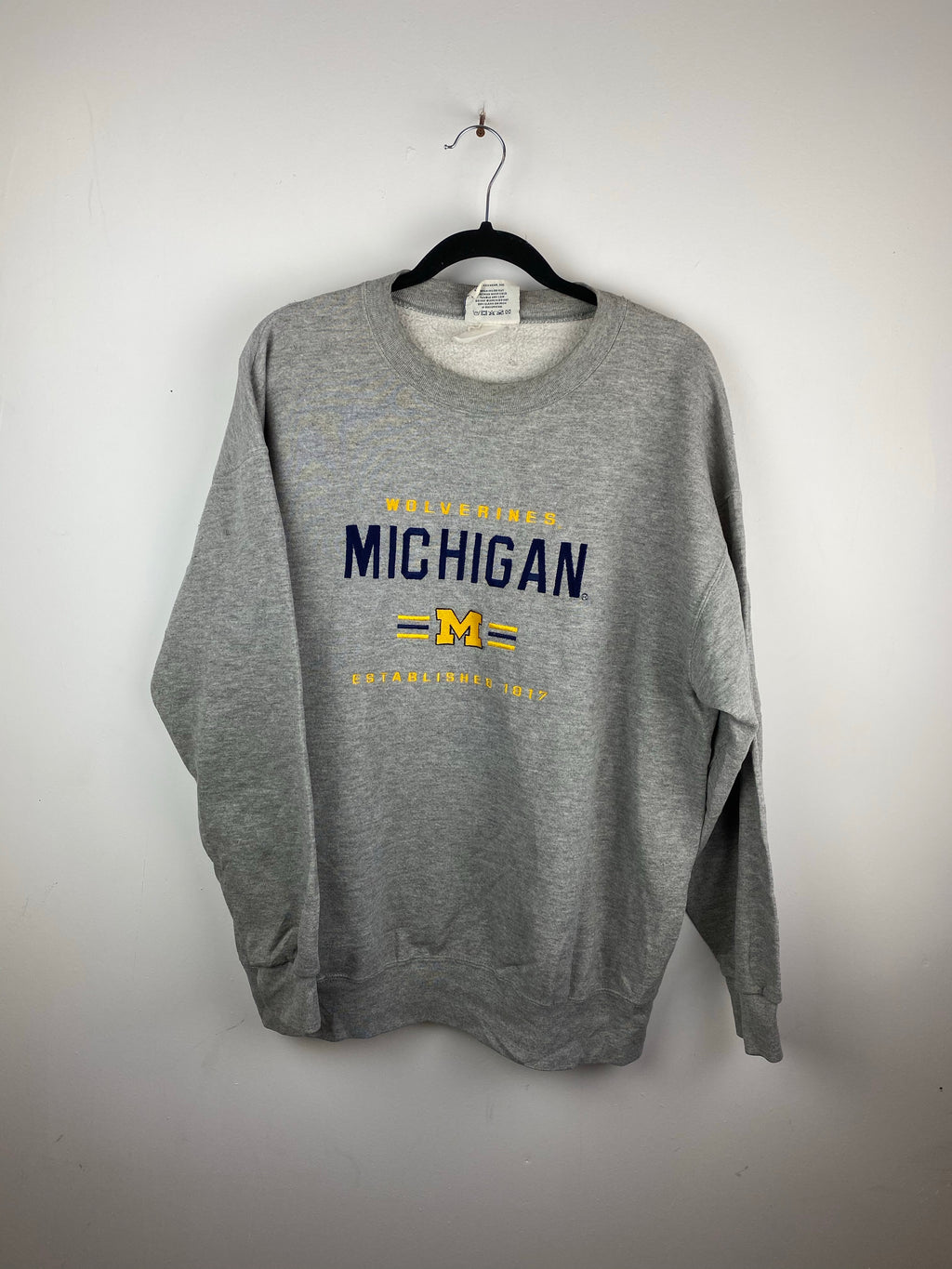 Embroidered Michigan crewneck