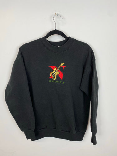 Vintage Faded Embroidered Nashville Crewneck - XS